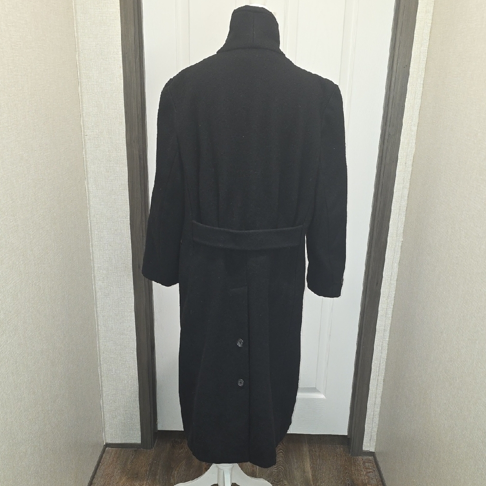 Ashley Scott Black Women's Trench Coat - Picture 2 of 11